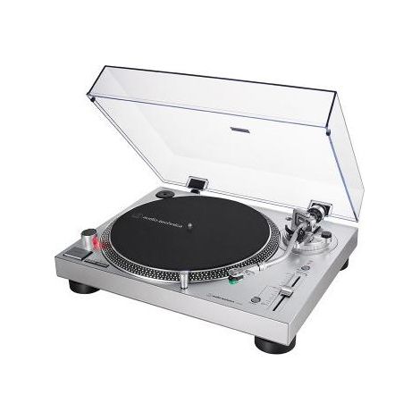 Audio-Technica AT-LP120X Giradischi a Trasmissione Diretta Argento