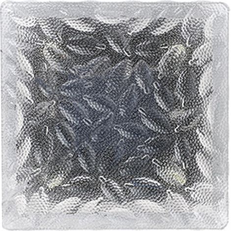 Lampe solaire de sol en forme de brique de glace avec interrupteur automatique, étanche, pour éclairage extérieur, avec batterie, blanc chaud. (1/5)