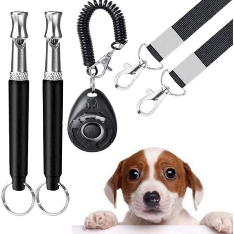 2pcsSifflet de Formation de Chien, sifflet ultrasonore à Haute fréquence avec fréquence réglable pour la Formation des Chiens et Le contrle de décrochage (1/4)