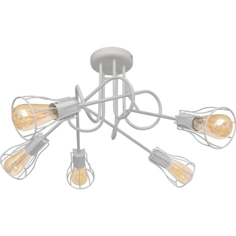 Helam OXFORD Plafonnier Semi-Encastré Multi Bras Blanc 64cm