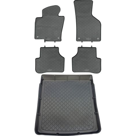 Set di tappetini in gomma per auto e tappetino per bagagliaio per Volkswagen Passat CC Coupé dal 06.2008 al 11.2016. (1/5)