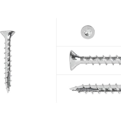 Spanplattenschrauben Verzinkt 4 x 35 mm Torx 20 Vollgewinde - (1/4)