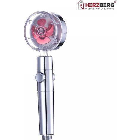 Herzberg Turbo Charger Alcachofa de ducha rosa (1/5)