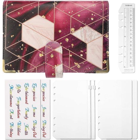 1 jeu de cartes de gestion budgétaire amovibles pour classeur d'épargne-19X13X4.5CM (1/3)