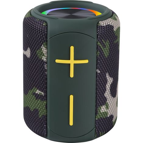Enceinte Bluetooth sans fil, compatible avec les cartes TF, les ports USB, la radio FM et les appels Bluetooth TWS - Étanchéité IPX6. (1/3)