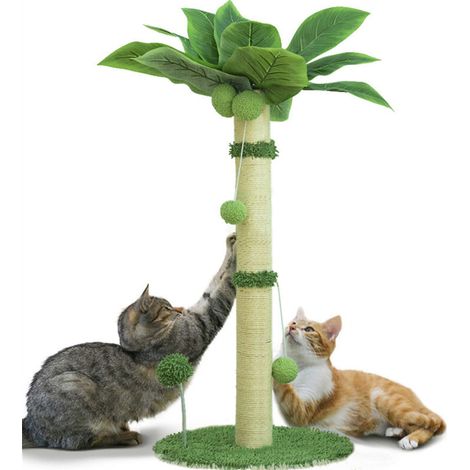 [NEVER USED] 80cm Cat Scratching Post - Coconut Tree