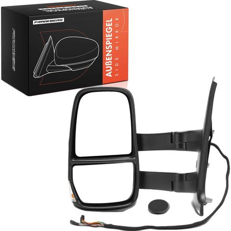 Rétroviseur latéral, réglage électrique, type convexe, conçu pour conduite à gauche, compatible avec Iveco Daily IV 2006-2017, connexion simple (1/5)