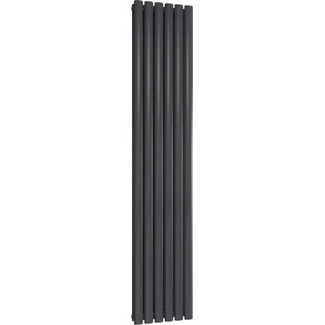 Reina Neva Designer Radiator 1800mm H x 354mm W Double Anthracite
