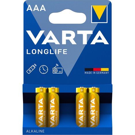 Batteria aaalr03 a lunga durata pacco da 4
