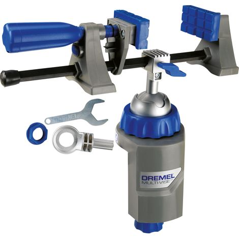 Dremel 2500 Multi Vise - Multi Vise (avec mâchoires souples amovibles et adaptateur de support d'outil pour maintenir les outils)