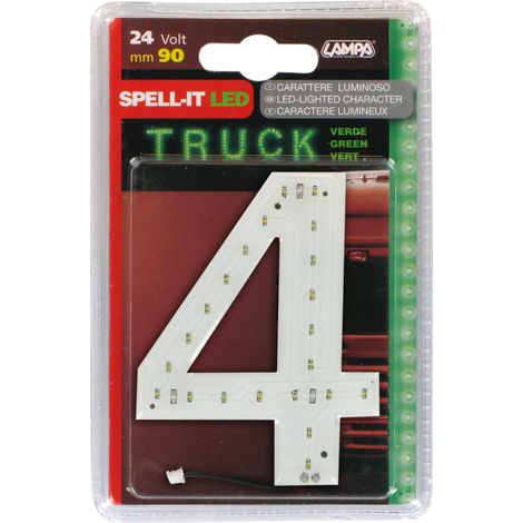 Spell-It Led, 90 mm, 24V - Verde - 4