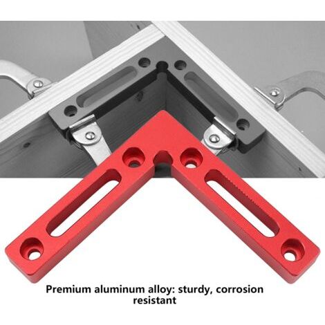 90° L-shaped aluminum alloy angle clamp for welding, woodworking and DIY projects on wood or metal (1/4)