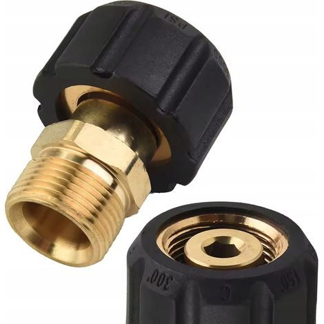 Reduzieradapter Ersatzteil BrassFit ProAdapter M22–3/8″ – Messing  kompatibel mit Hochdruckreinigern KARCHER HD HDS