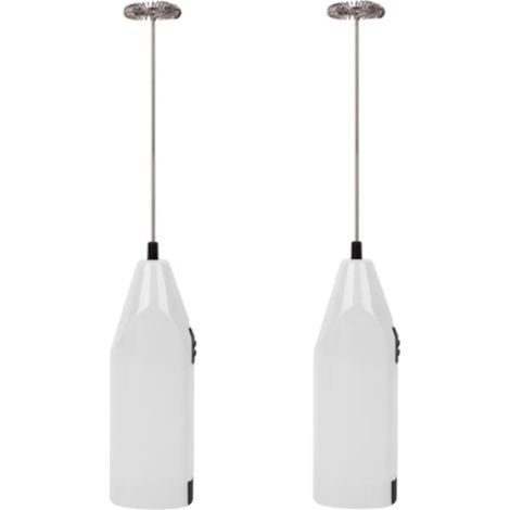 Espumador de leche eléctrico para café – mini espumador de leche de cocina, espumador de leche de acero inoxidable a pilas, cafetera a pilas – mini espumador para café, huevo, espumador de leche para 