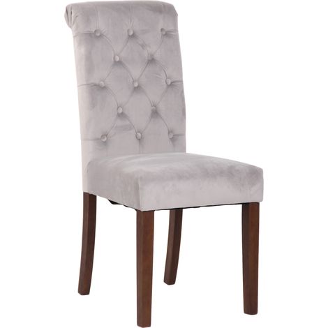 Silla de comedor Lisburn Gris Terciopelo (1/5)