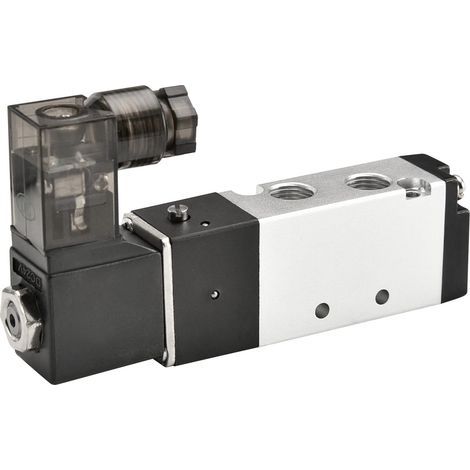 Électrovanne pneumatique actionnée par solénoïde 4V110-06 24VDC 3W PT1/8 5 voies 2 positions CE (1/5)
