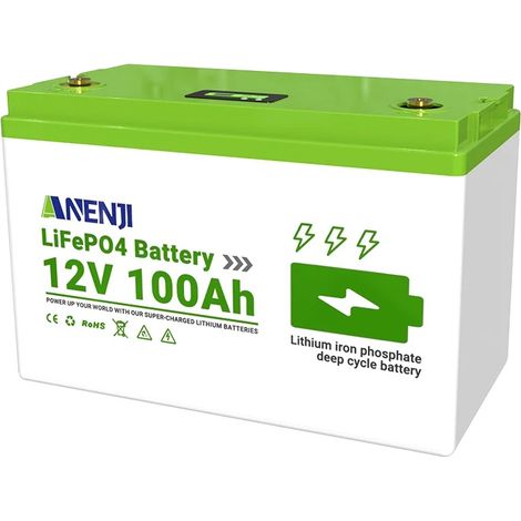 Batterie, capacité 100AH, technologie écologique, ANJ-12V-100AH-S (1/2)