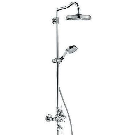 hansgrohe AXOR Montreux Showerpipe mit Thermostat, Kopfbrause 240 (1/3)