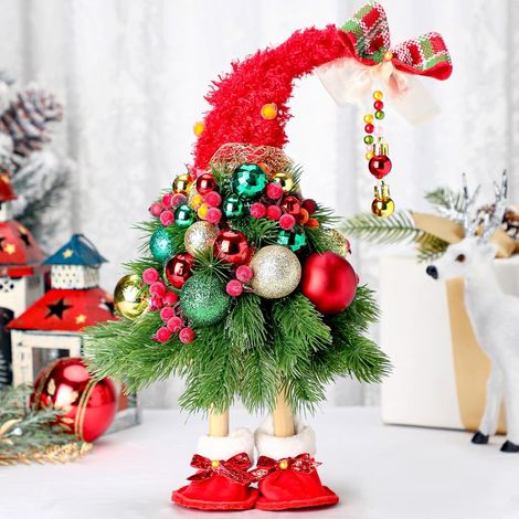 40 cm große Weihnachtswichtel-Figuren – Tischdekoration – Handgefertigte kleine Weihnachtswichtel – Baumschmuck für Büro oder Tisch (1/5)