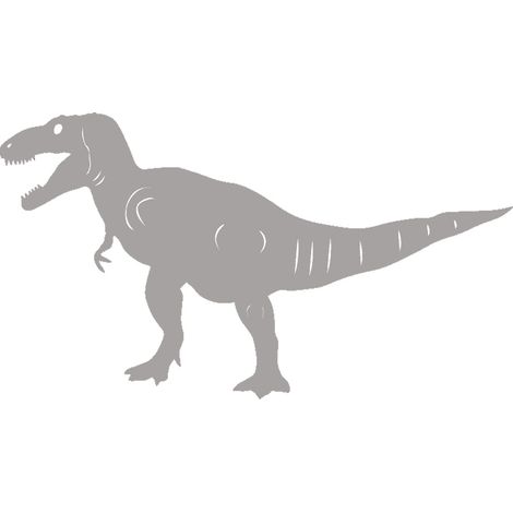 Ciondolo a forma di dinosauro traforato, grigio chiaro