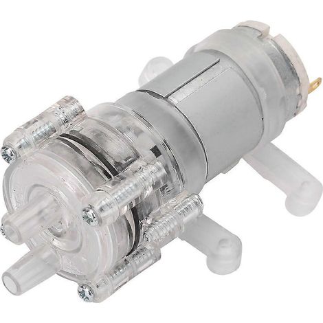 Pompe à eau miniature à membrane transparente résistante aux hautes températures pour aquariums (12 V CC)