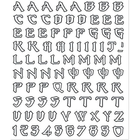 Kit Lettere Adesive Monster (1/4)
