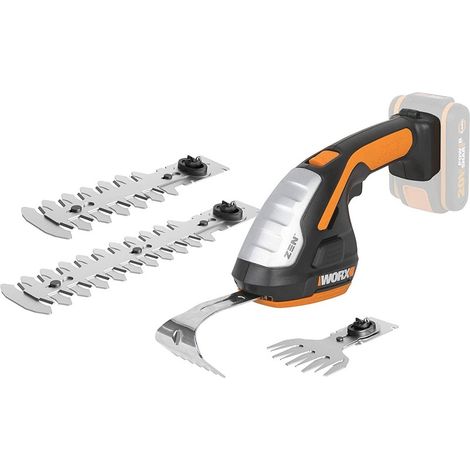Taille-haies électrique 20V 4 en 1 – Lames de 12 et 20 cm – Changement rapide sans outil – Compatible avec batteries Worx 20V