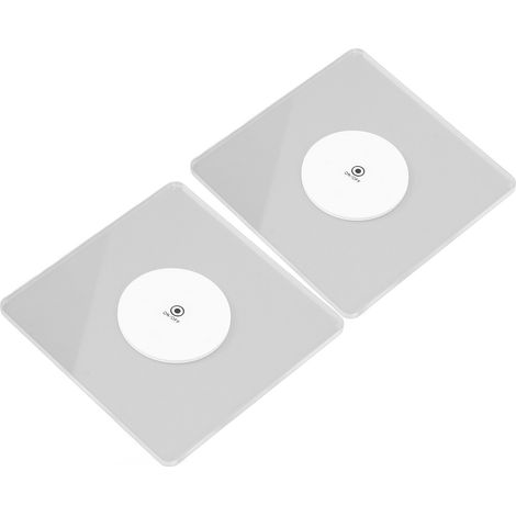 2 sous-verres lumineux LED carrés en acrylique, position ajustable, support lumineux pour bar/karaoké (1/5)