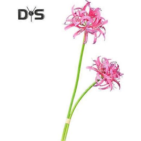 Lot de 2 lys araignées rouges artificiels, fleurs réalistes en soie, fausses branches pour centre de table, décoration florale pour mariage, maison ou bureau.rose, violet (1/5)