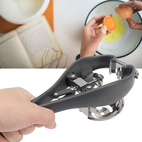 ouvre-œufs en acier inoxydable, éplucheur d'œufs, ustensile de cuisine, séparateur de jaune et de blanc d'œuf (1/5)