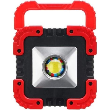 Projecteur extérieur 10W USB Lampe de Travail 240Lï¼ Lampe de Travail COB étanche LED Lanterne Portable projecteur Portable lumière de Secours Voyage Solaire (1/5)