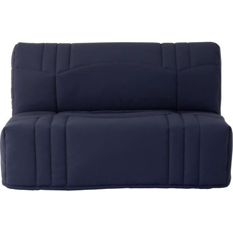 Banquette BZ DREAM - Tissu 100% Coton bleu foncé - Couchage 140x190 cm (1/4)
