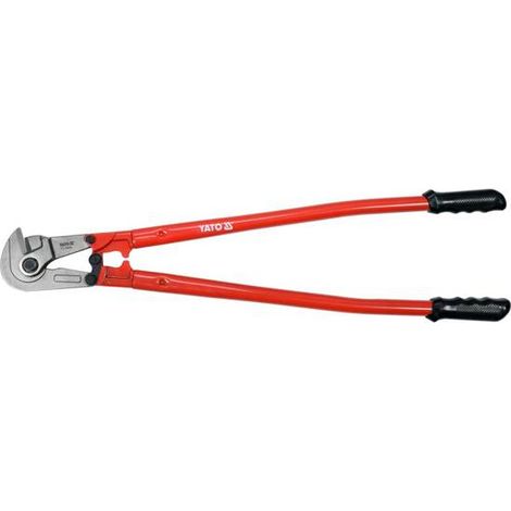 Yato, modelo YT-18400, Cizallas metálicas, herramienta profesional para cortar metales, hojas horizontales de acero inoxidable, mango largo, alta precisión y resistencia. (1/2)