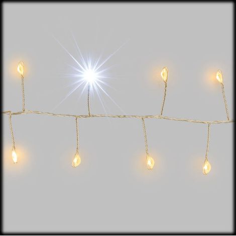 Lotti Importex SRL, Catena Luminosa Natalizia MiniCluster Musicale PIR, 20 m, 1000 LED Bianco Caldo