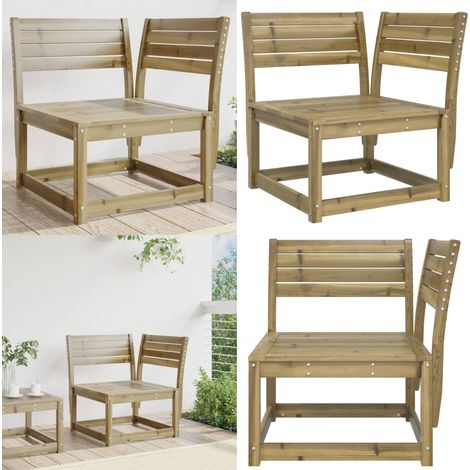 Canapé d'angle de jardin a73x73x78 cm bois de pin imprégné - Canapé De Jardin - Mobilier De Jardin - Canapé Extérieur - Meubles De Jardin - Ensemble Salon De Jardin - Home & Living (1/5)
