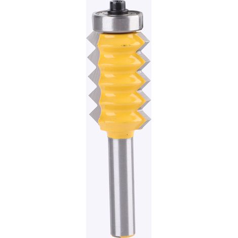 Fraise à tenonner à entures multiples, outil de fraisage pour colle, tenonneuse en V en acier 45, queue de 8 mm, diamètre 30 mm (1/5)