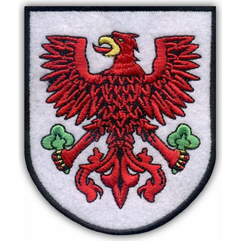 Parche con el escudo de armas de Gorzow Wielkopolski - Reverso magnético - Parche/Insignia/Emblema bordado