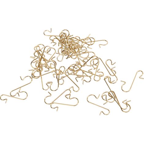 50 crochets en forme de S, design original, disponibles en trois couleurs, en grande quantité, résistants à l'usure et durables, crochets décoratifs multifonctionnels pour le bricolage. (1/5)