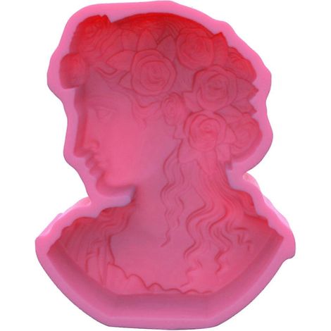 Moule à savon fait main en époxy, décor de statue de dame, moule à bougie pour la décoration de savons DIY (1/4)