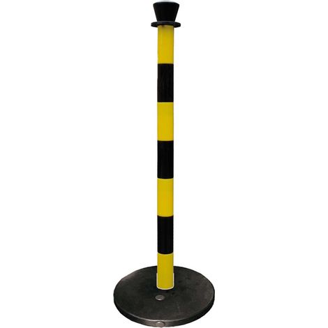 Barrière sécurité RS PRO Noir/Jaune en ABS Haut. 0,95 m ( Prix pour 1 ) (1/5)