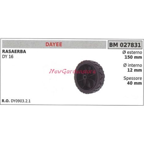Ruota rasaerba tagliaerba tosaerba DAYEE DY 16 027831