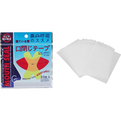 Bande adhésive buccale 120 feuilles pour dormir, ferme la bouche, anti-ronflement, bande douce de nuit (1/5)