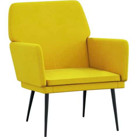 Sessel Gelb 62x79x79 cm Samt vidaXL (1/5)