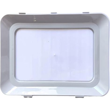 Boîte de rangement sous vide en plastique transparent 30 x 22 cm Vert (1/5)