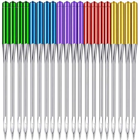 Aiguilles Pour Machine À Coudre - 60 Pièces - 5 Tailles 65/9 75/11 90/14 100/16 110/18 - Universelles Pour Tissus Épais Et Légers - Lot Complet (1/5)