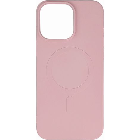Custodia in silicone liquido MagSafe per iPhone 16 Pro Max - rosa chiaro