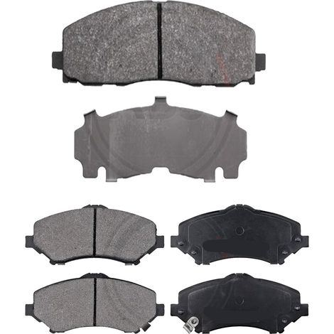 KIT PASTIGLIE FRENO ANTERIORI E POSTERIORI compatibile con FIAT LINEA (323,110) / PASTIGLIE FRENANTI AUTO OEM FDB1467,FDB1349 / SOSTITUZIONE DIRETTA / BASSA POLVERE / SILENZIOSO (1/4)
