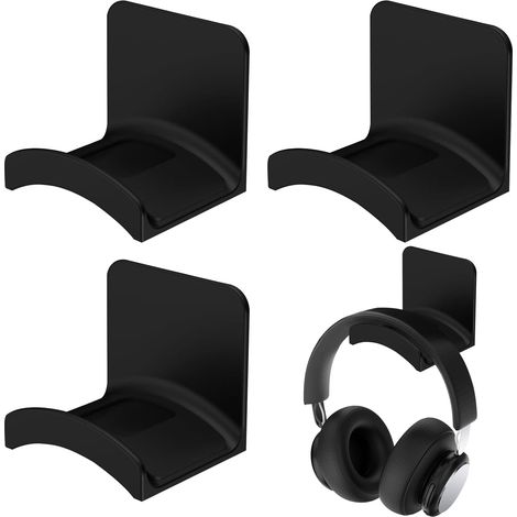 3 Pièces Support Casque Adhésif Fort Mural Table (1/5)