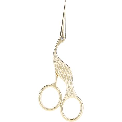 Vintage Craft Scissors Bird Shape Stainless Steel Sharp Tip Sewing Embroidery ScissorsGold (1/5)