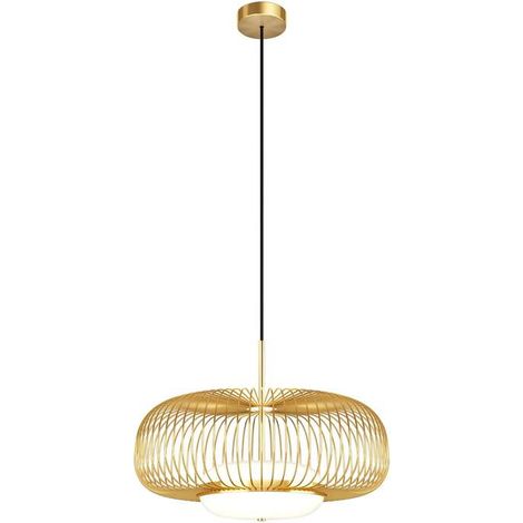[GEBRAUCHT] B-Ware Maytoni Hängeleuchte Levitation LED Pendelleuchte Lampe messingfarben Ø50cm (1/2)
